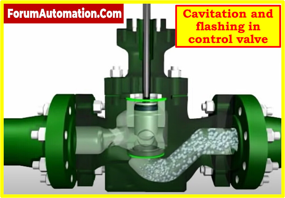 What is the difference between flashing and cavitation in control valve? Valves Industrial