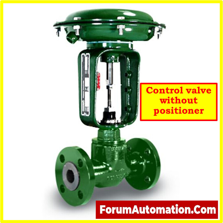 Can we use a control valve without positioner and what are the uses of